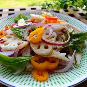 レンコンと彩り野菜のサラダ