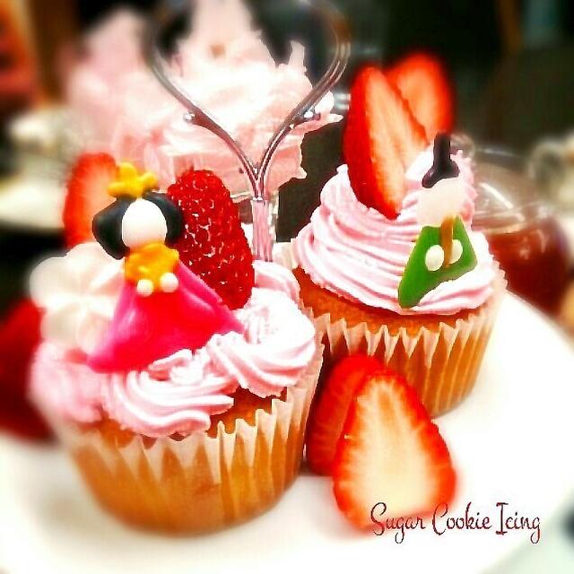 ひなまつりカップケーキ By Cafeminさん レシピブログ 料理ブログのレシピ満載