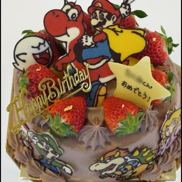 マリオのチョコクリームケーキ