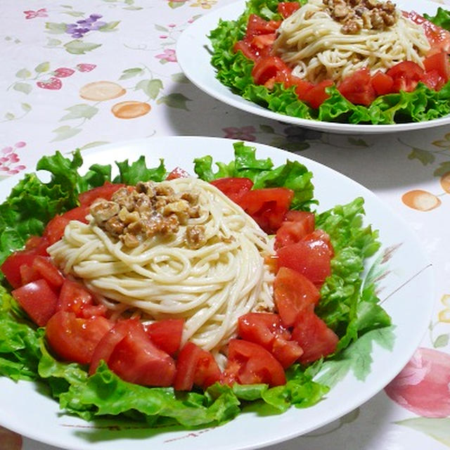 ドレッシングでサラダ素麺のつくりかた