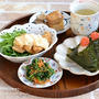 明太子おにぎりでお昼ごはん