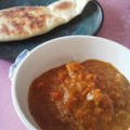 手羽先トマトカレーとナン♪