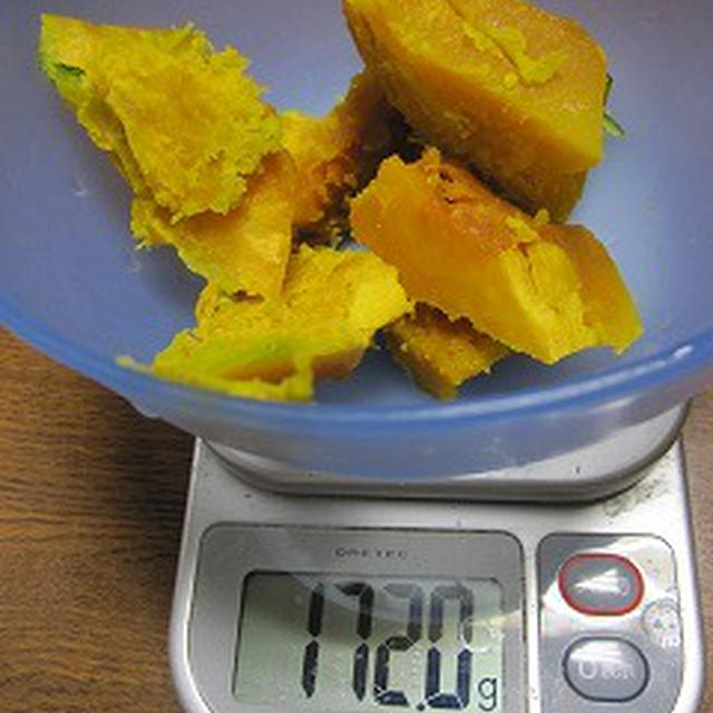 しふぉんけーき研究　　かぼちゃシフォンバター入り。