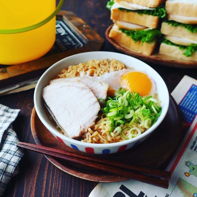 〈ジブリ飯〉ドーラの食べたあのハムを使って❤ポニョのラーメンとサンドイッチ❤