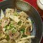 ヤゲン（鶏軟骨）と豚バラの黒コショウ炒め　＆　読売新聞掲載