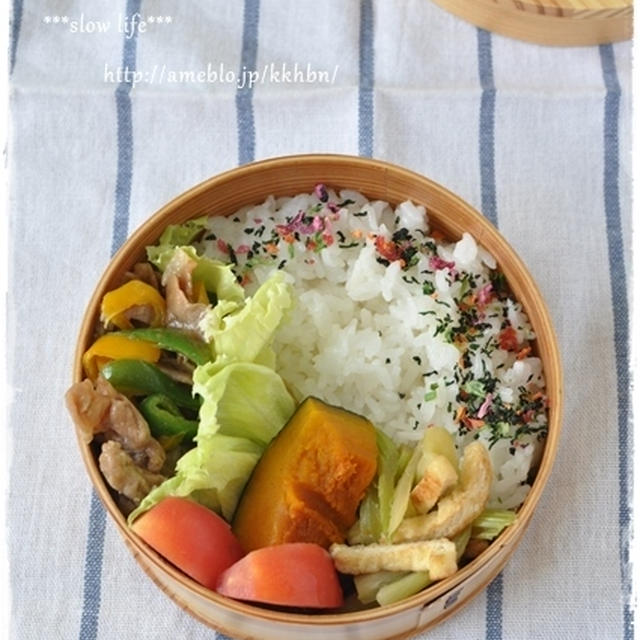 【豚肉と２色ピーマンのオイスター炒め弁当】