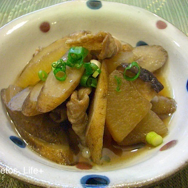 根菜と豚バラ肉の醤油煮