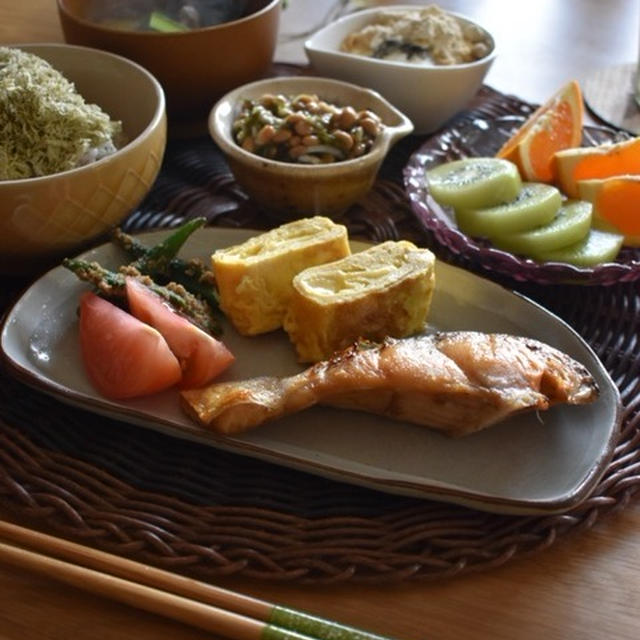 和食な朝ごはん♪…健康であるための食事。