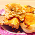 【ヘルシーパン】発酵不要&フライパンで！甘くてとろ〜り米粉と豆乳のバナナクリームパン