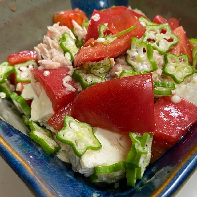 やはりお腹いっぱい食べれない〜からの豆腐サラダ❣️