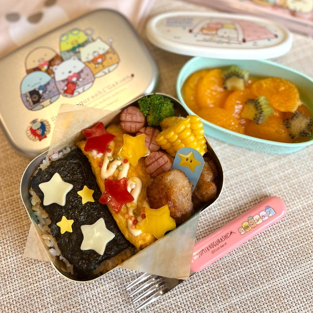 幼稚園弁当 七夕弁当 北海道からの贈り物