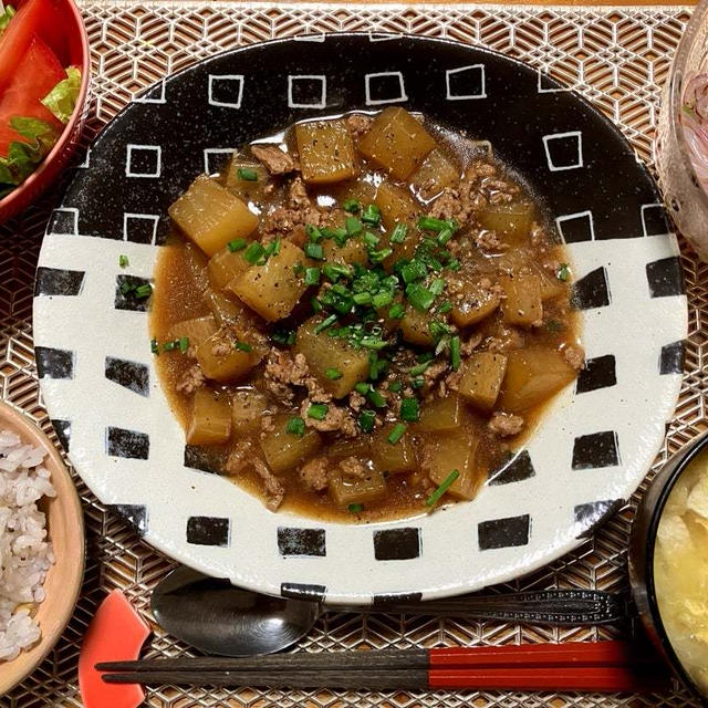 ドラマのロケ？？が、しかし＆麻婆大根