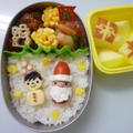 12月14日　サンタと息子雪だるまのお弁当 by カオリさん