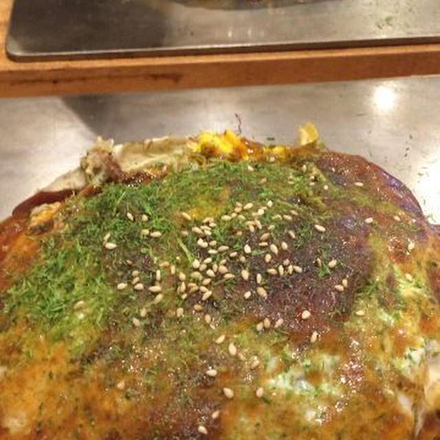 たまには外食♪お好み焼き☆オットの週末贅沢ご飯☆ナゼかアクセスアップのレシピ