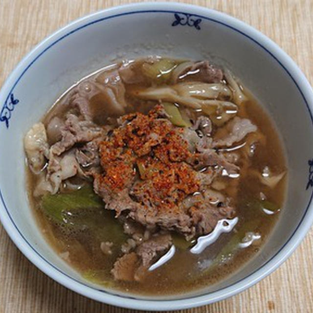 肉吸い(肉うどんのうどん抜き)：ひとり居酒屋3日目、その3