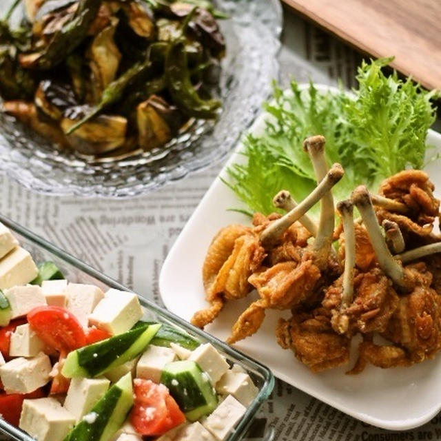 揚げ野菜の甘酢にんにく漬け