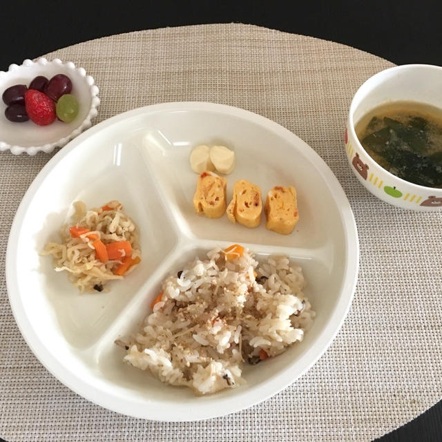 【幼児食】オクラのおひたし&豚しゃぶの胡麻ダレ