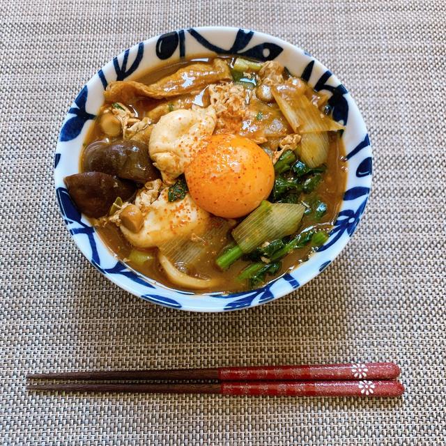 【レシピ】名古屋めし！入れて煮るだけカレー味噌煮込みきしめん♪