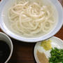 家での最初の麺は「釜揚げうどん」