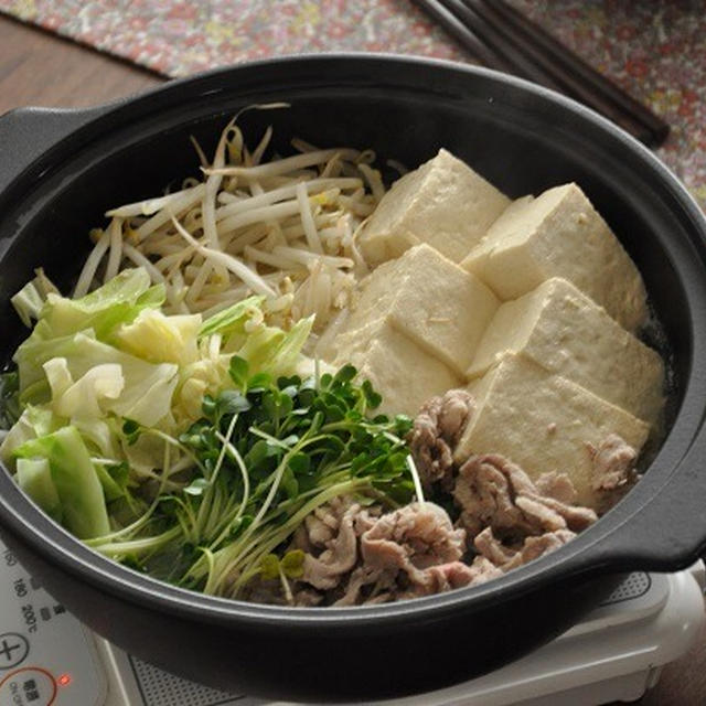 節約食材大集合♪団らんちゃんこ鍋でヘルシーにかしこく節約♪