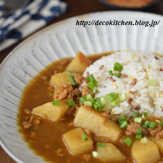 10分で完成！一晩寝かせたような味♡「長芋と豚ひき肉の和風だしカレー」～忙しい年末年始、おせちに飽きたときにも◎