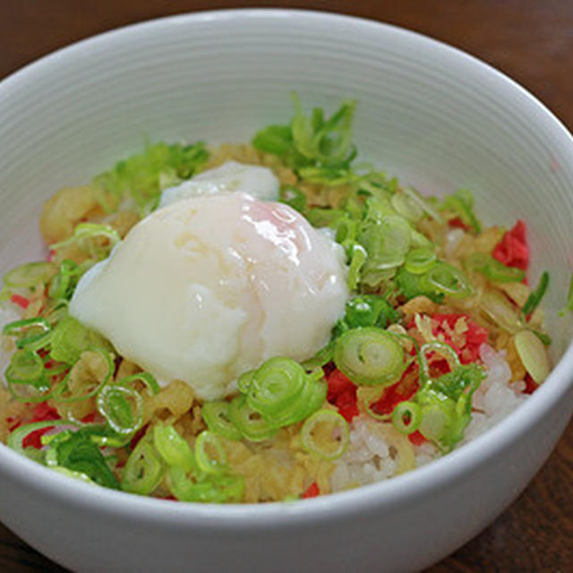 丸亀製麺ではようせんので家で「天かす丼」