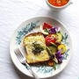 しらすトーストと、彩り野菜のグリル・アンチョビソース