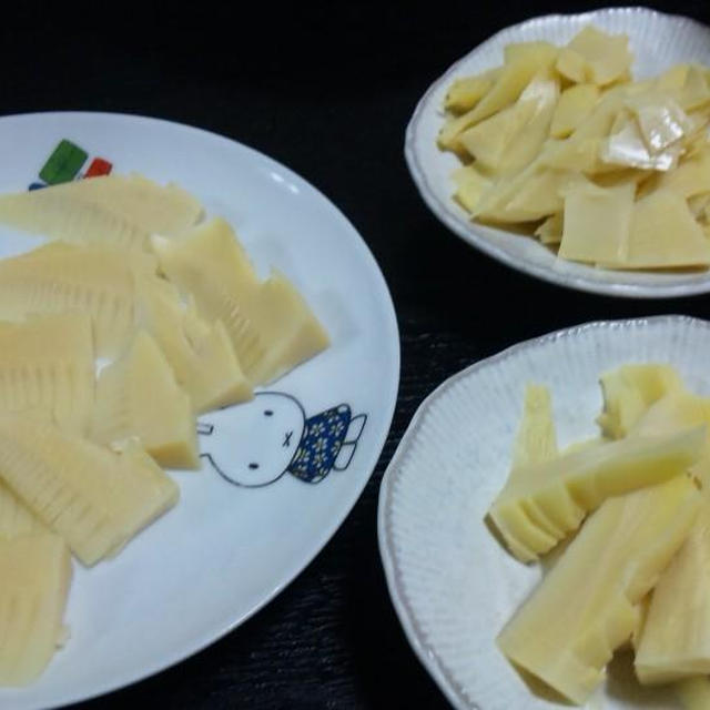 筍のお刺身♪皮むいて〜水＋米ぬかで茹でるだけ〜〜（キッチン　ラボ）
