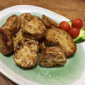 レンコンの鶏肉はさみ焼き
