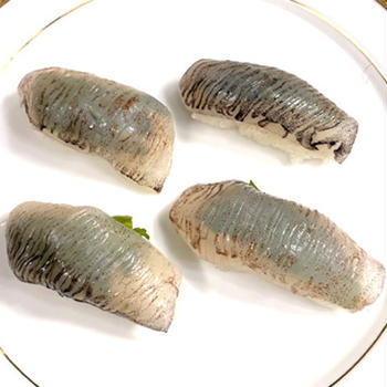 ムギイカの握り寿司