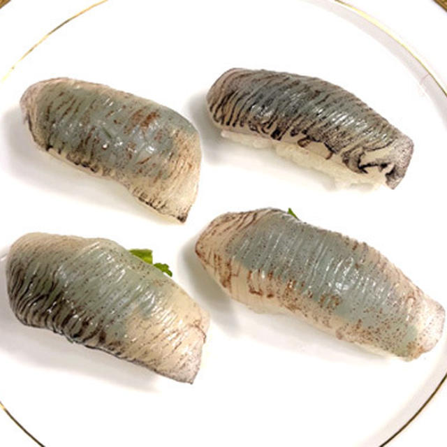 ムギイカの握り寿司
