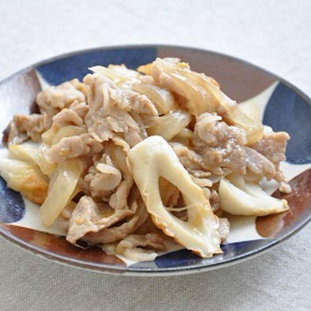 15分116円ストックおかず♡豚こまのさっぱり炒め