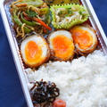 本年度ラスト弁当は念願のアレ＆紫の大根おろしで夕食