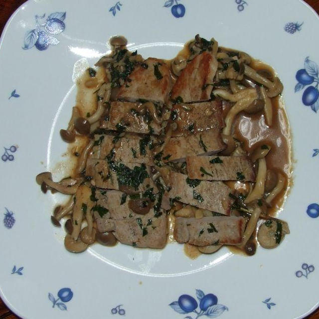豚肉のビネガーソース＆茄子のトマト煮