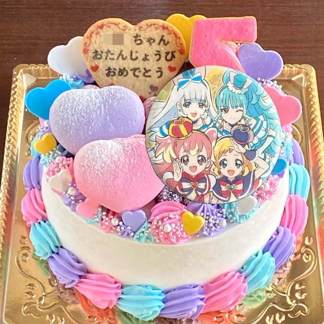 【わんぷりケーキ】可愛く盛りだくさんなプリキュアケーキ♡