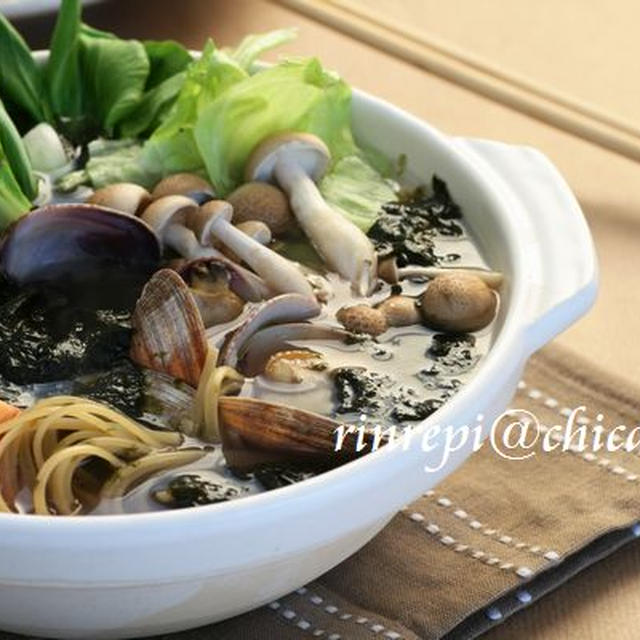 マイコミリレー企画　パスタを使った洋風鍋で更新です。