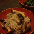 蒟蒻百珍　四十五珍目　【白滝と焼き茸のナムル】