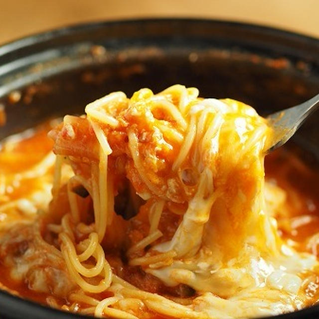 トマト鍋のシメに水戻しパスタがおすすめ
