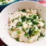 とりむねリゾット【鶏胸肉とうすい豆のチーズリゾット】(動画レシピ)Cheese risotto with Chicken breast and peas