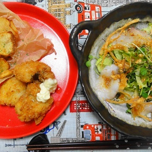 父が釣ってくれたねうとカレイの晩ご飯♪私の思い出