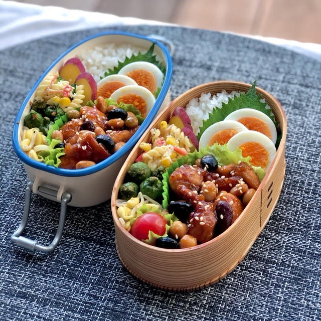 鶏肉と豆のコチュジャン炒め弁当～今日は韓国風。