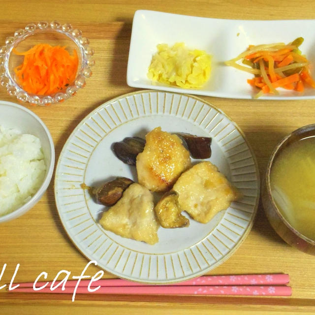 【作り置き】鶏胸肉と茄子の南蛮炒め