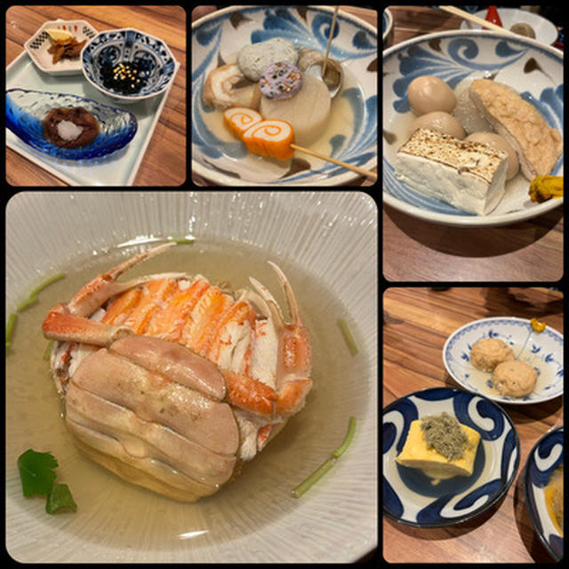 金沢駅そばの「あまつぼ」のかに面などで昼飲み