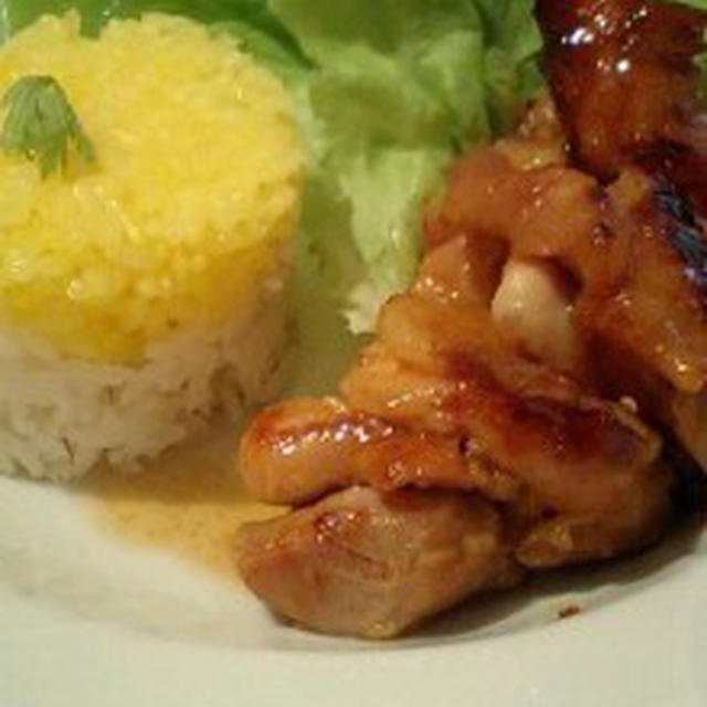 蜂蜜コチジャンチキン♪＋からすみチーズ。