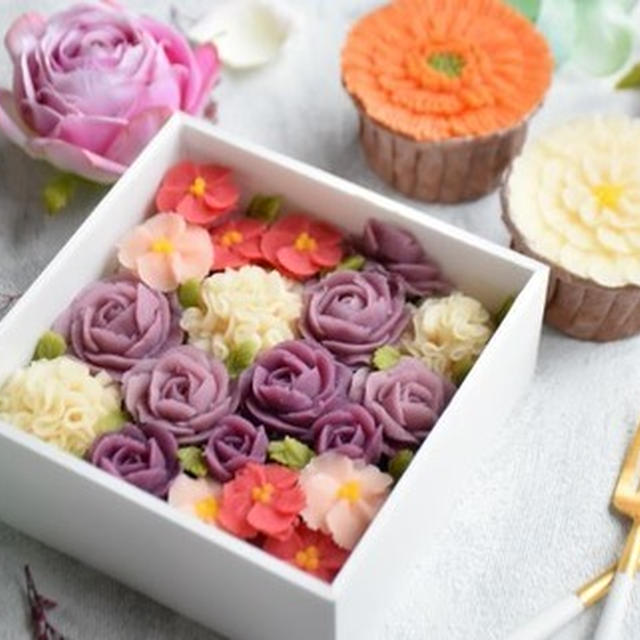 【あんフラワー】季節のお花のBOX