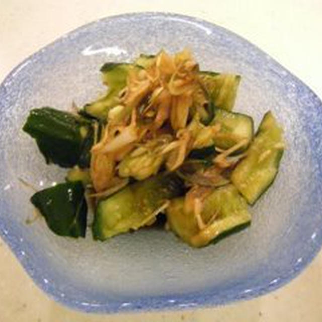 きゅうりとみょうがの和え物　作り方