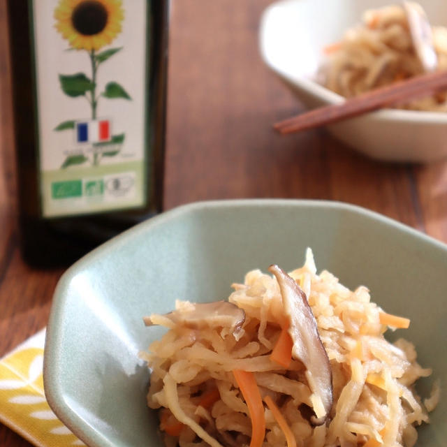 【#ハイオレイン酸ひまわり油】切干大根の煮物