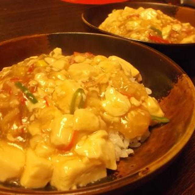 木漏れ日喫茶♪節約メシの極み！！かにカマ豆腐丼♪と、プチ爆発。。