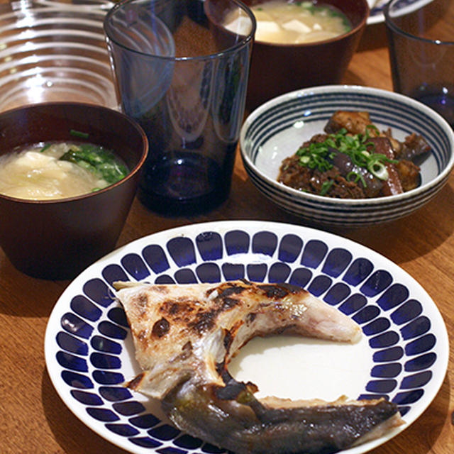 ぶりかまの塩焼き