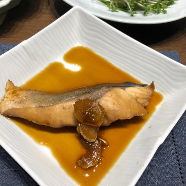 番茶で煮る　煮魚